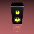 Speaker with yelow dynamics