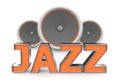 Speakers Jazz Ã¯Â¿Â½ Orange Royalty Free Stock Photo