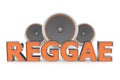 Speakers Reggae Ã¯Â¿Â½ Orange Royalty Free Stock Photo