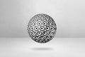 Speakers sphere on a blank studio background