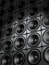Speakers wall Royalty Free Stock Photo
