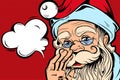 Speaking Santa Comic Style Concept