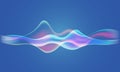 Speaking sound wave illustration vector Royalty Free Stock Photo