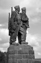 Commando Memorial in the Scottish Highlands Royalty Free Stock Photo