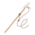 Spear for fishing, fisherman hobby and activity