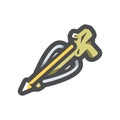 Spear Gun Harpoon Vector icon Cartoon illustration.