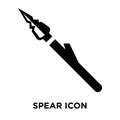 Spear icon vector isolated on white background, logo concept of