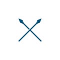 Spear logo and symbol Royalty Free Stock Photo