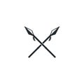 Spear logo vector icon illustration template Royalty Free Stock Photo