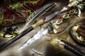 Spear and SUMPIT Kalimantan Indonesia, tradisional spear, Light brush photography