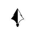 Spear  illustration icon symbol Royalty Free Stock Photo