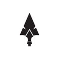 Spear  illustration icon symbol Royalty Free Stock Photo