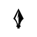 Spear  illustration icon symbol Royalty Free Stock Photo