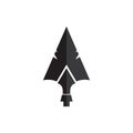 Spear  illustration icon symbol Royalty Free Stock Photo