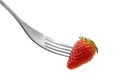 Speared strawberry Royalty Free Stock Photo