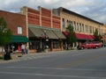 Spearfish, South Dakota downtown with historic buildings Royalty Free Stock Photo