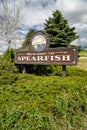 Spearfish, South Dakota - June 22, 2020: Welcome sign to Spearfish South Dakota, a small town near the Black Hills