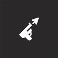speargun icon. Filled speargun icon for website design and mobile, app development. speargun icon from filled fishing collection