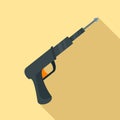 Speargun icon, flat style