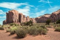 Spearhead Mesa in Monument Valley, Arizona Royalty Free Stock Photo