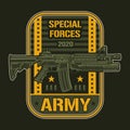 Special army forces colorful element Royalty Free Stock Photo