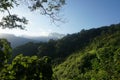 Special atmosphere before sunset on the Lost City Trek, Ciudad Perdida, close to Santa Marta, Colombia Royalty Free Stock Photo