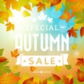 Special autumn sales business background