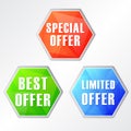 Special, best, limited offer