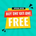 special bogo offer buy one get one free background for business marketing