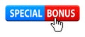 Special bonus button Royalty Free Stock Photo
