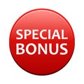 Special bonus button Royalty Free Stock Photo
