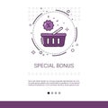 Special Bonus Big Sale Discount Shopping Banner With Copy Space Royalty Free Stock Photo