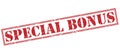 Special bonus red stamp Royalty Free Stock Photo