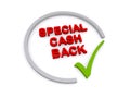 Special Cash back on white