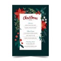 Special Christmas festive menu design template