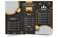 Special Christmas festive menu design template Royalty Free Stock Photo