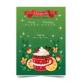 Special Christmas festive menu design template