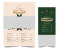 Special Christmas festive menu design template