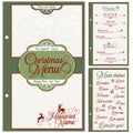 Special Christmas festive menu design Royalty Free Stock Photo