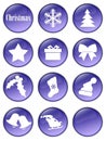 Special Christmas holiday buttons Royalty Free Stock Photo