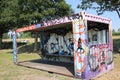 Special container full of graffiti where youth can sit or stand protected