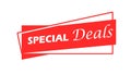 Special deals, special offer banner, Sales sign. Vector illustration. Royalty Free Stock Photo