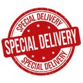 Special delivery grunge rubber stamp Royalty Free Stock Photo