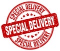 special delivery red stamp Royalty Free Stock Photo