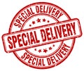 special delivery red stamp Royalty Free Stock Photo