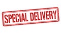 Special delivery sign or stamp Royalty Free Stock Photo