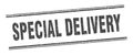 special delivery stamp. special delivery square grunge sign. Royalty Free Stock Photo