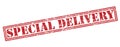 Special delivery stamp Royalty Free Stock Photo