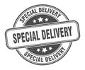 special delivery stamp. special delivery round grunge sign. Royalty Free Stock Photo