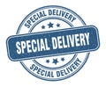special delivery stamp. special delivery round grunge sign. Royalty Free Stock Photo